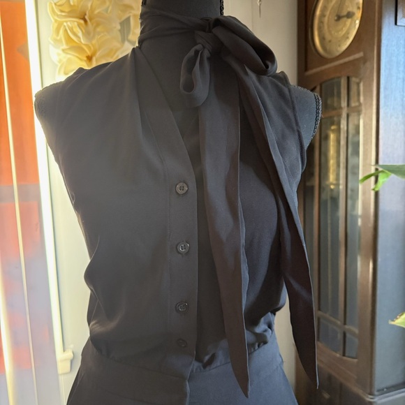 New York & Company Black Button-Down Jumpsuit - Picture 2 of 4